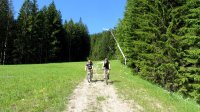 ..über die Skipiste zum Gosausee..