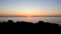 ..Sonnenaufgang..vor unserer Terrasse..