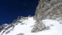..die letzten Meter bis zum Gipfel..jetzt heißts Ski tragen..