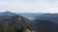 ..Blick zum Schafberg, Wolfgangsee und Dachstein inkl. Bischofsmütze..