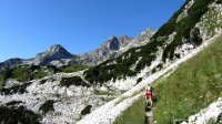 ..vorbei am Klettergarten gr. Traunstein..