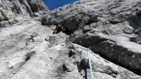 ..erste Seillänge der Risco del Paso..