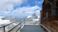 ..Blick von der Carrel-Hütte zum Dent Blanche..