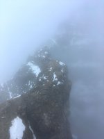 ..Grat zwischen Tyndall und dem Gipfel des Matterhorn..
