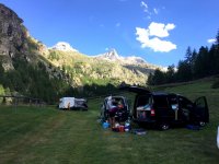 ..unser Basecamp im Talschluss von Pont..