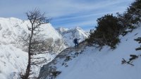 ..der Weg auf den Schneibstein..abgeweht wie immer..