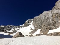 ..unser Ziel, die Eisrinne des Torsteins..