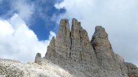 ..Blick von der Gartlhütte auf die Vajoletttürme..