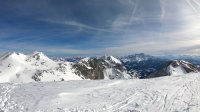 ..Blick zum Blei- und Fritzerkogel, hintern der Dachstein..