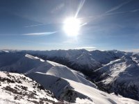 ..Gipfelpanorama..Skitourenberge soweit das Auge reicht..