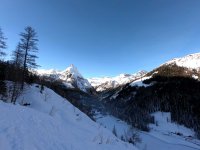 ..die letzten Meter zum Schlierersee mit Blick auf die Riedingspitze..