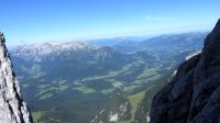 ..Blick v. der Scharte nach Abtenau..