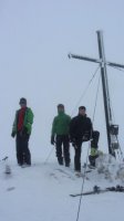..diesmal waren wir alleine am Gipfel..auch kein Wunder bei dem Wetter..