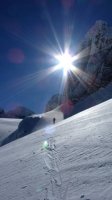 entlang des Gosaugletschers richtung Gipfel